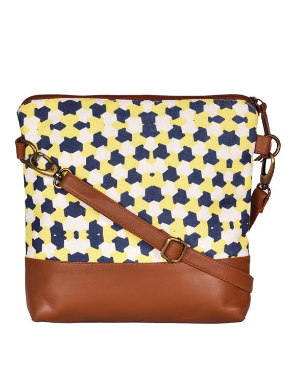 yellow canvas sling bag - 19404408 - Standard Image - 3