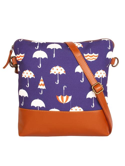 blue canvas sling bag - 19404415 - Standard Image - 0