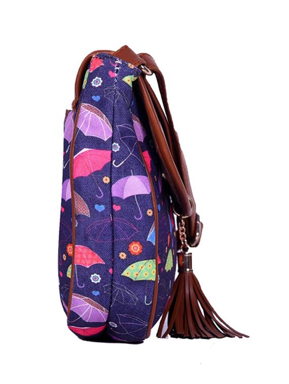 blue canvas sling bag - 19404418 - Standard Image - 3