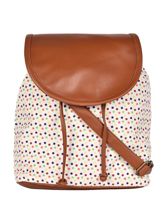 beige canvas sling bag - 19404429 - Zoom Image - 0