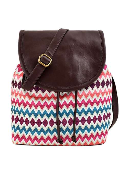 multi colored canvas sling bag - 19404446 - Standard Image - 0