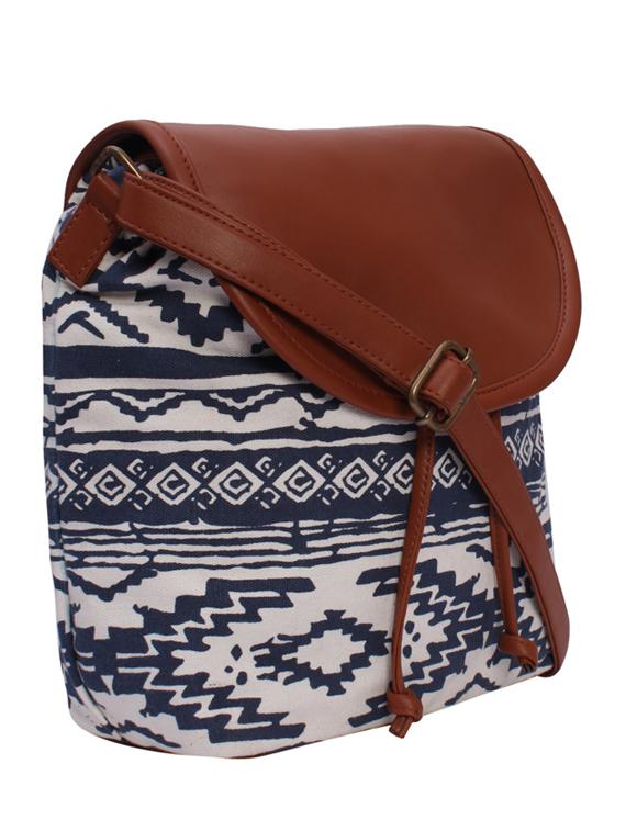 blue canvas sling bag - 19404454 - Standard Image - 3