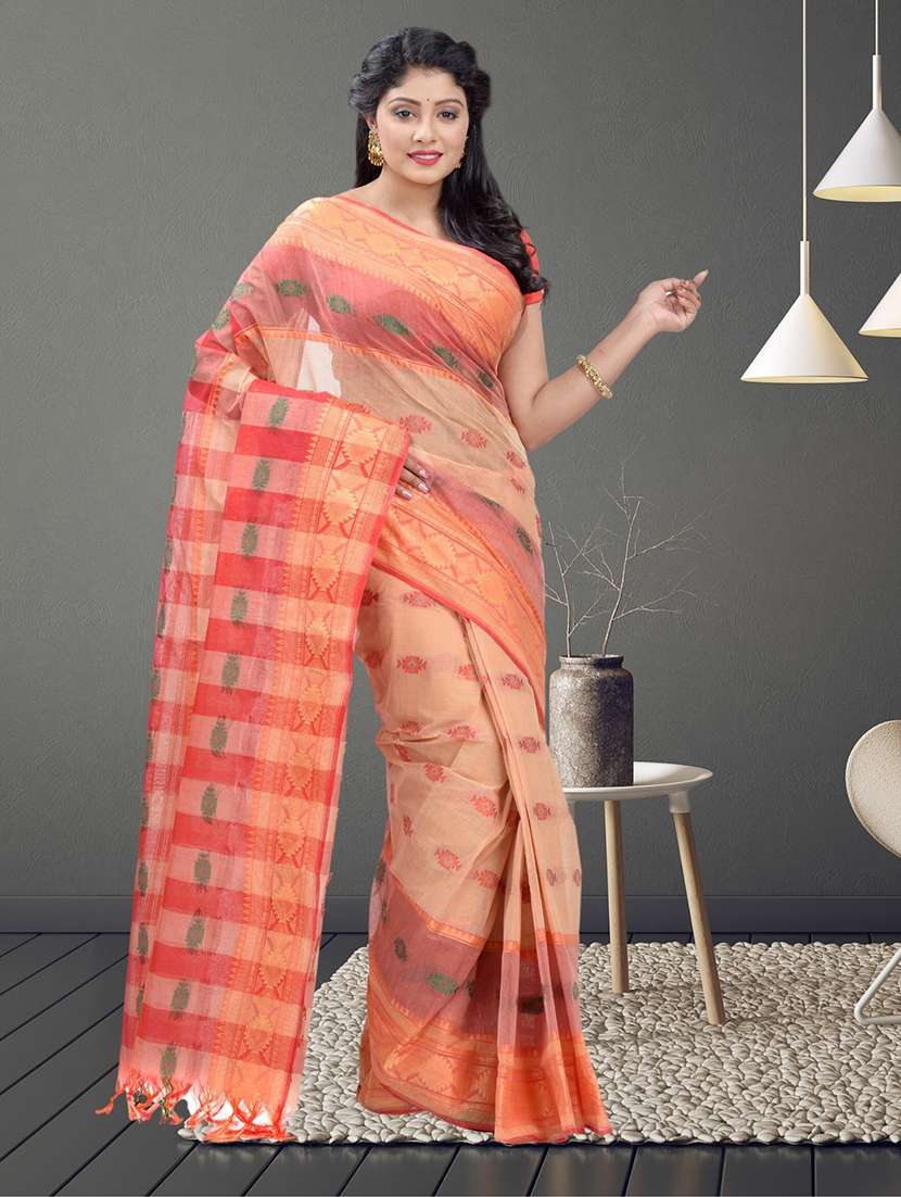 women's self design beige colored saree - 19404550 - Zoom Image - 0