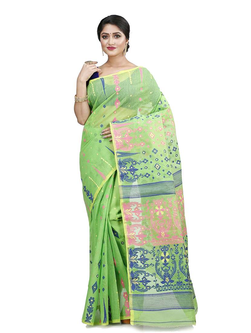 women's self design green colored saree - 19404636 - Zoom Image - 0