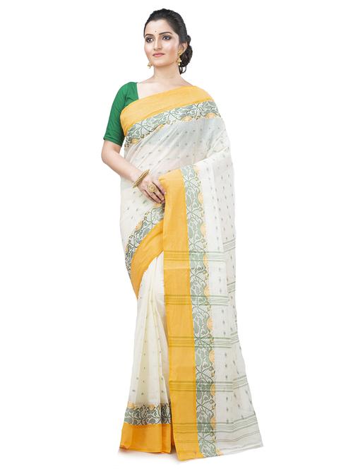 women's self design white colored saree - 19404775 - Standard Image - 0