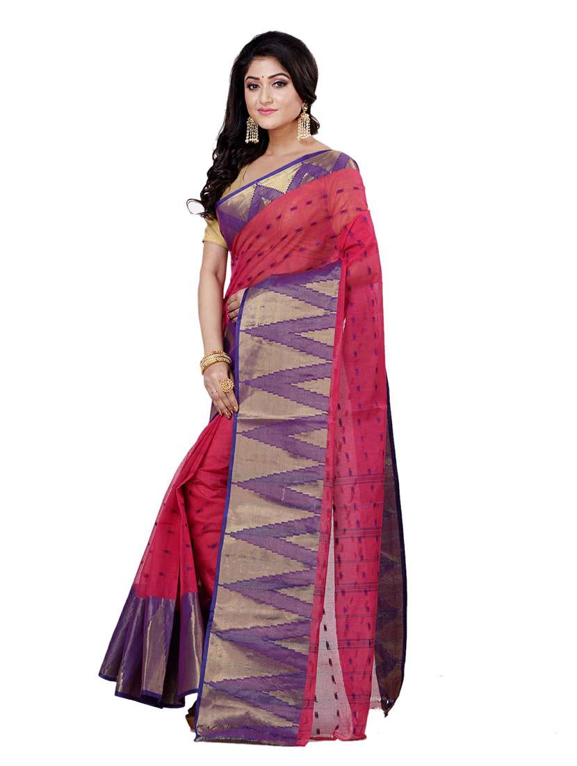 women's self design pink colored saree - 19404812 - Zoom Image - 0