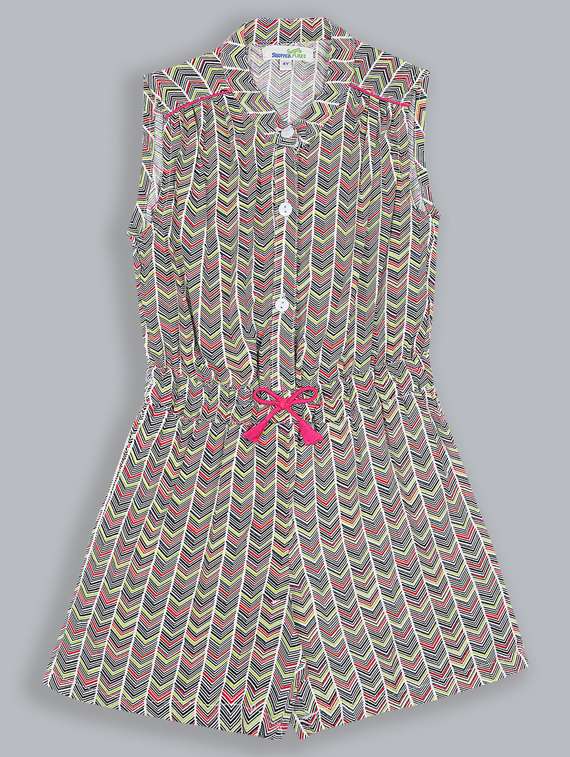 printed 3/4th jumpsuit 