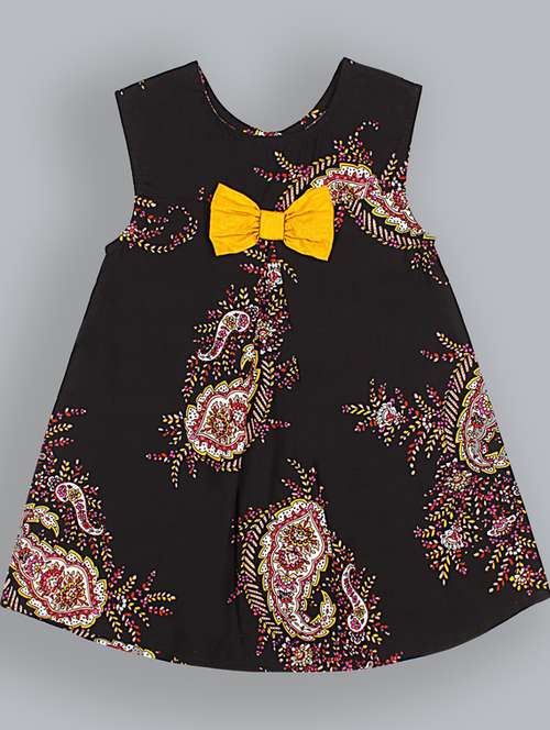 girls round neck sleeveless frock