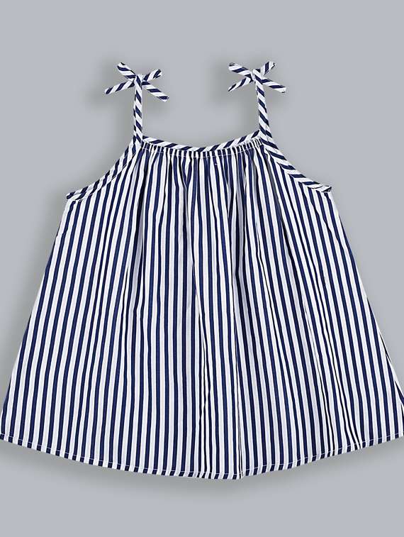 girls square neck sleeveless frock