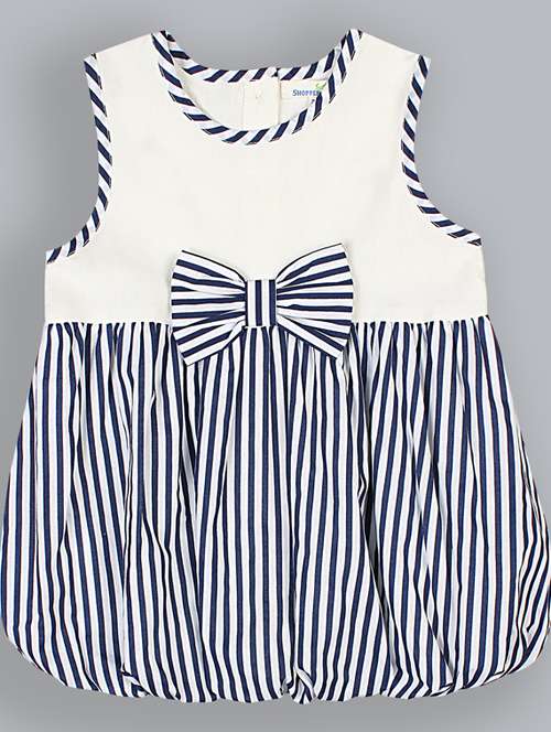 girls round neck sleeveless frock