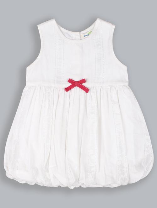 girls round neck short sleeves frock - 19406843 - Standard Image - 0
