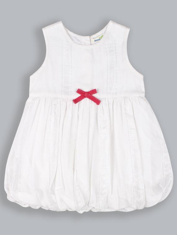 girls round neck short sleeves frock - 19406843 - Zoom Image - 0