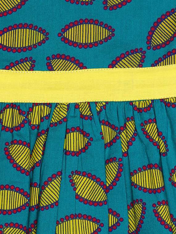 girls round neck short sleeves frock - 19406848 -  Standard Image - 3