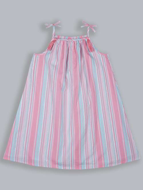 girls shoulder strap sleeveless frock - 19406865 - Standard Image - 0