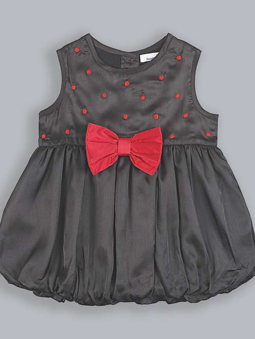 girls round neck short sleeves frock