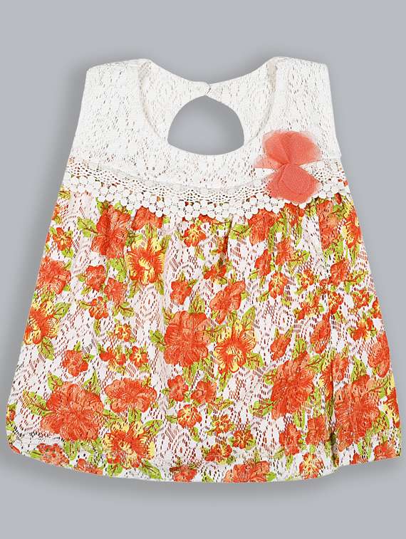 girls round neck sleeveless frock - 19406885 - Zoom Image - 0