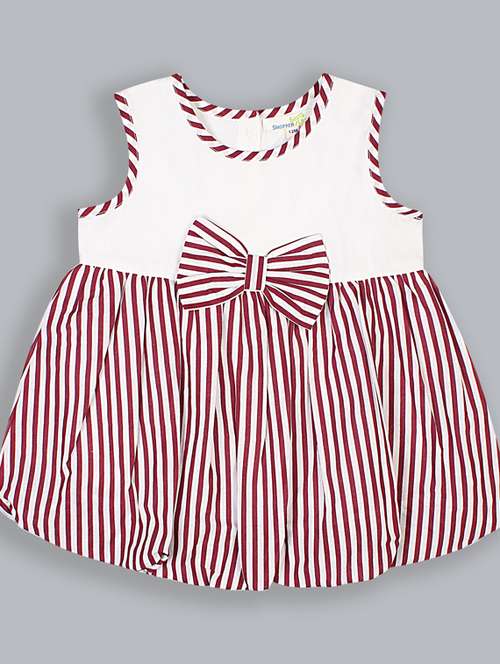 girls round neck short sleeves frock - 19406906 -  Standard Image - 0
