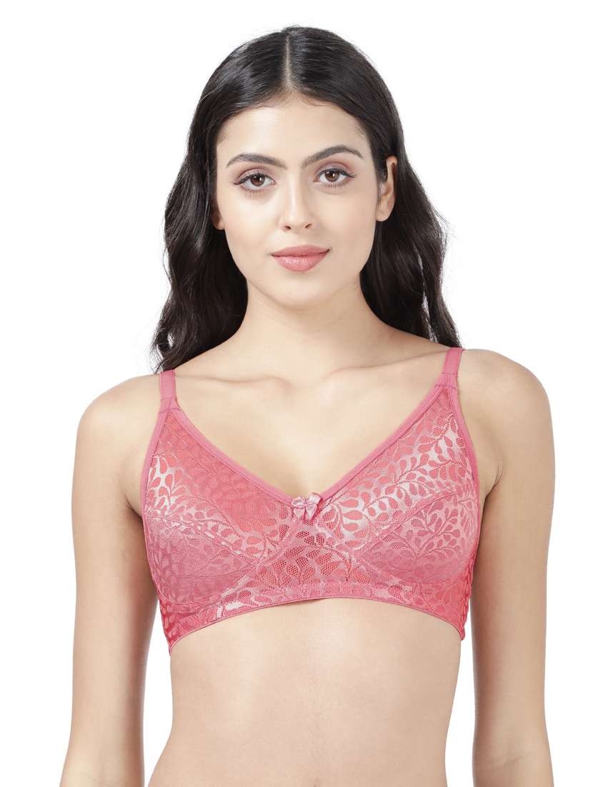 pink cotton tshirt bra