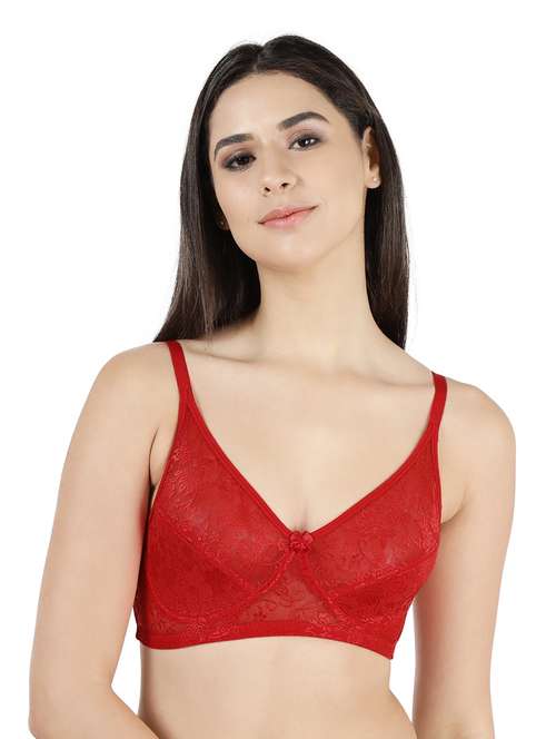 red cotton tshirt bra - 19407391 - Standard Image - 0