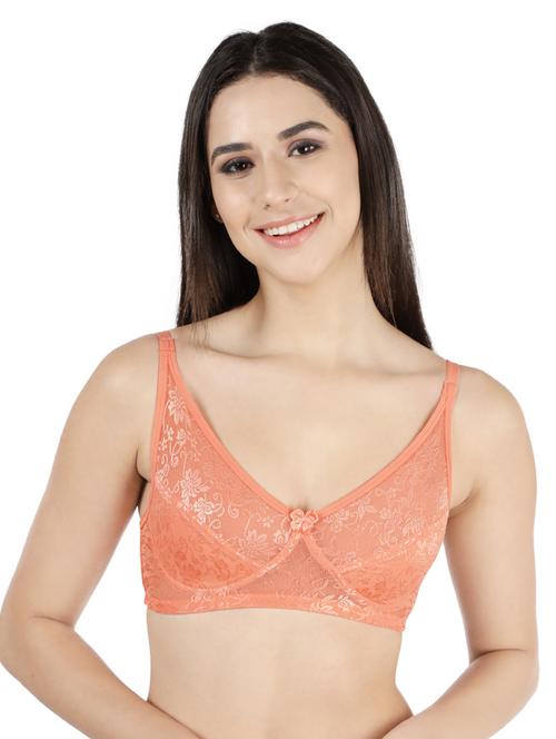 orange cotton tshirt bra - 19407392 - Standard Image - 0