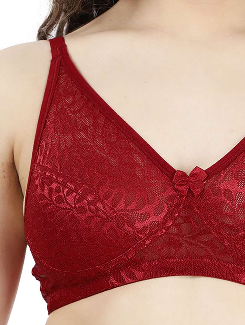 red cotton tshirt bra - 19407393 -  Standard Image - 3