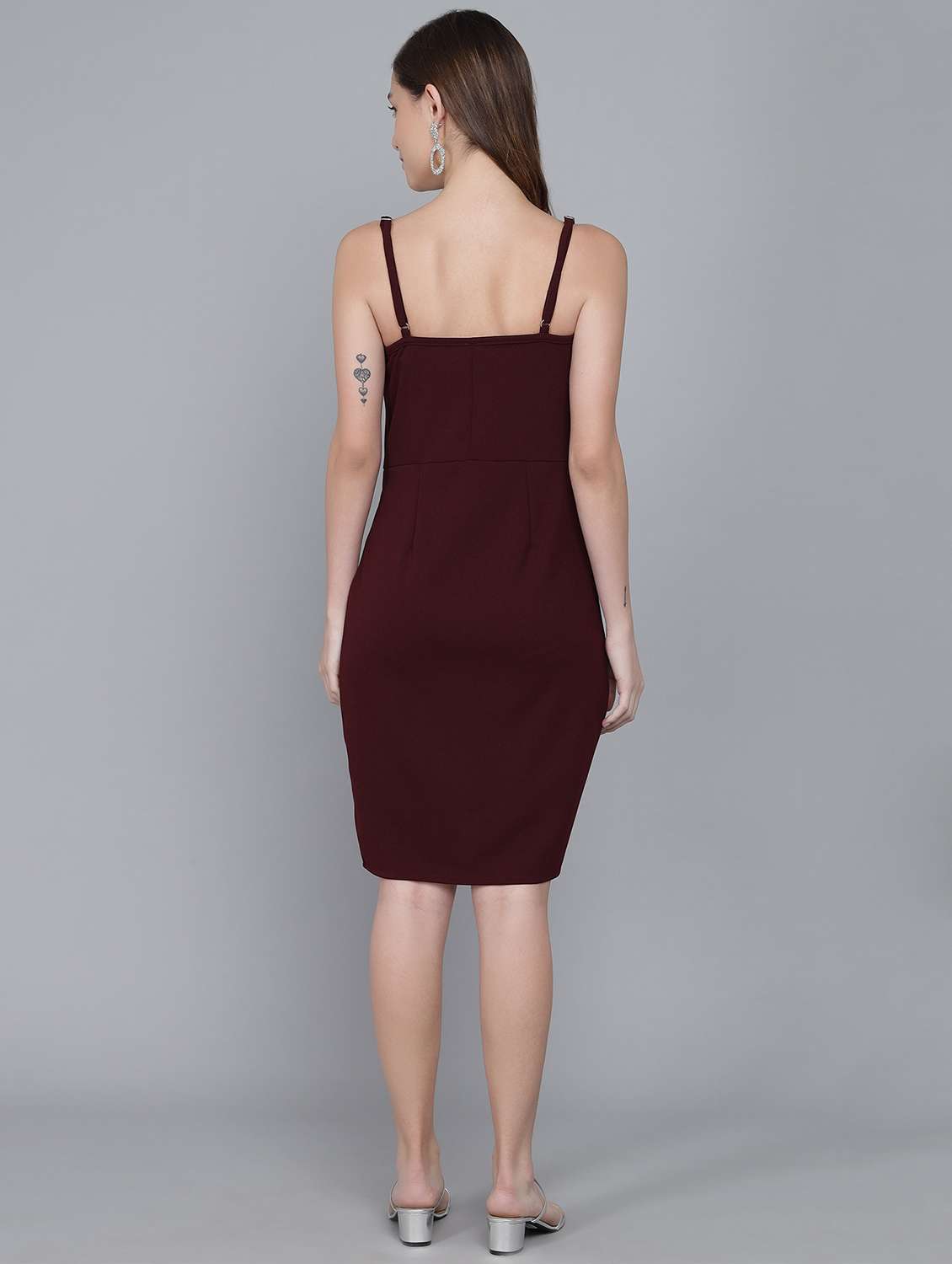 women's bodycon solid dress - 19408024 -  Standard Image - 3
