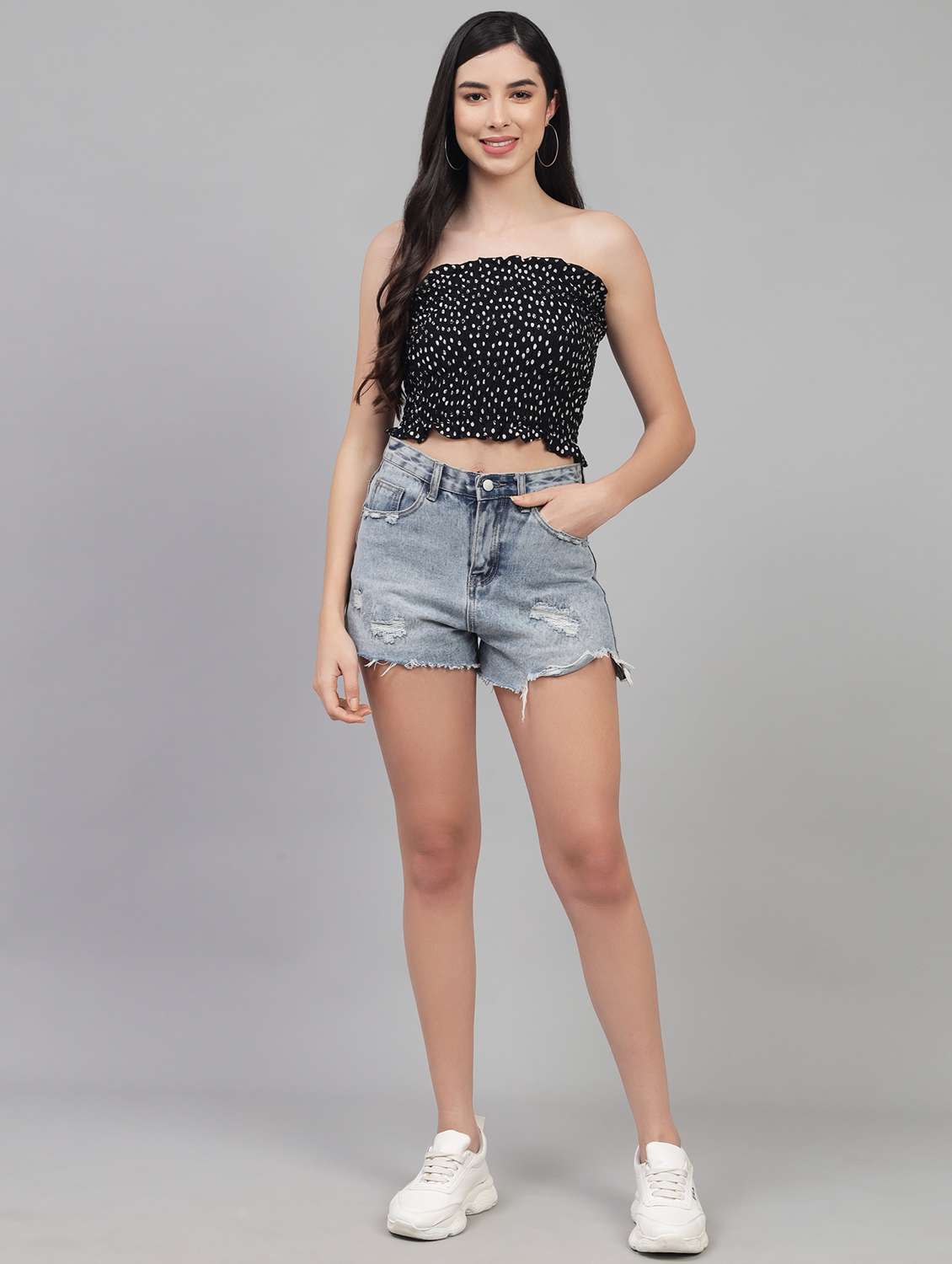 women's tube off shoulder top - 19408052 -  Standard Image - 3