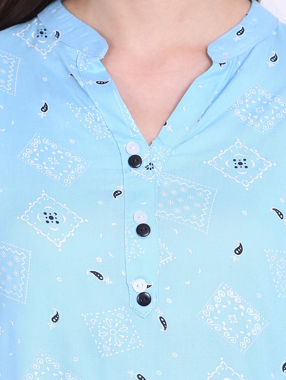 a-line printed regular top - 19408225 - Standard Image - 3