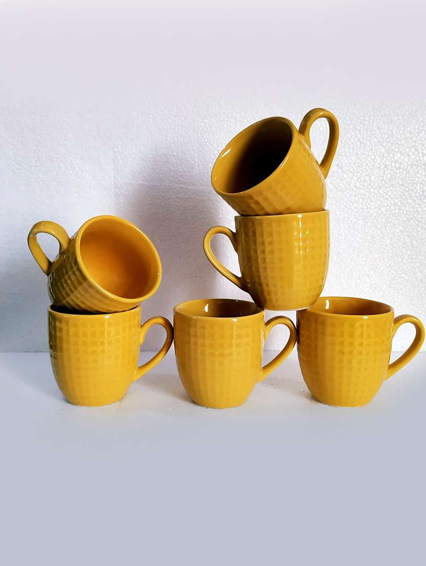 Moody Panda Premium Set Of 6 Cups | Cup Set | Set Of 6 Cups | Stoneware