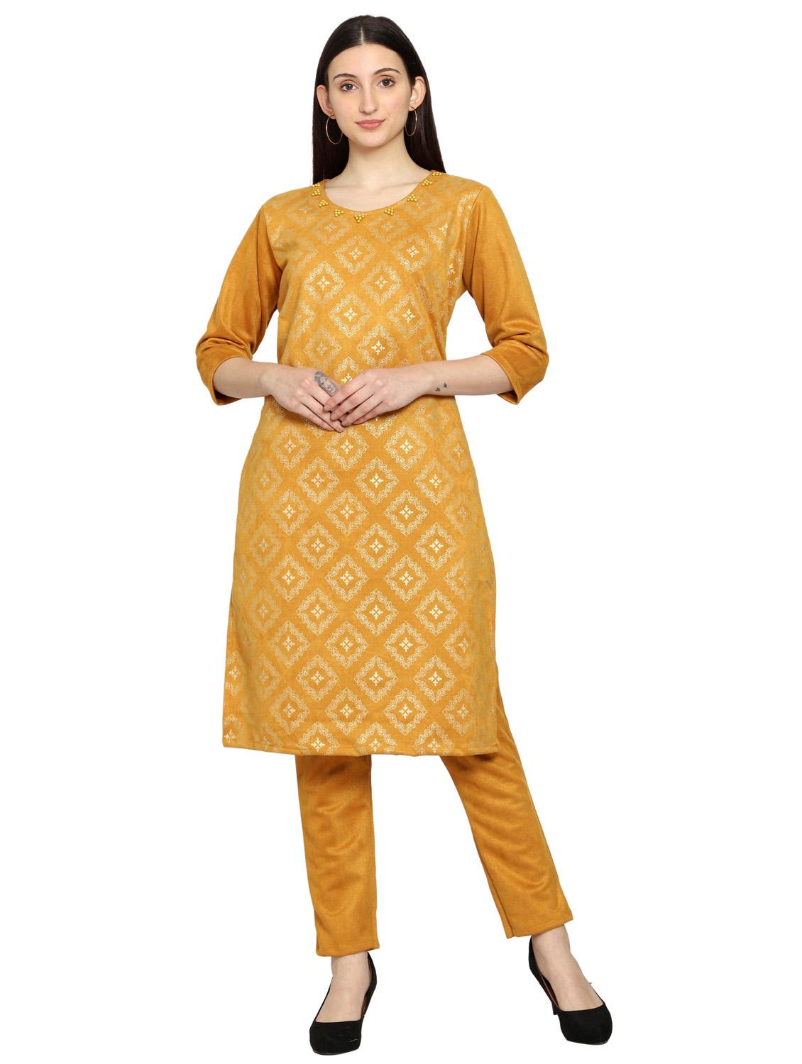 printed kurta and pant suit set - 19408262 - Zoom Image - 0