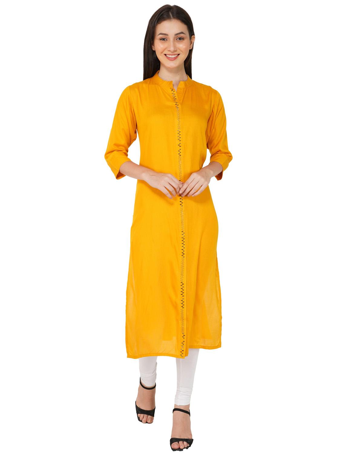 women solid straight kurta - 19408315 -  Zoom Image - 0