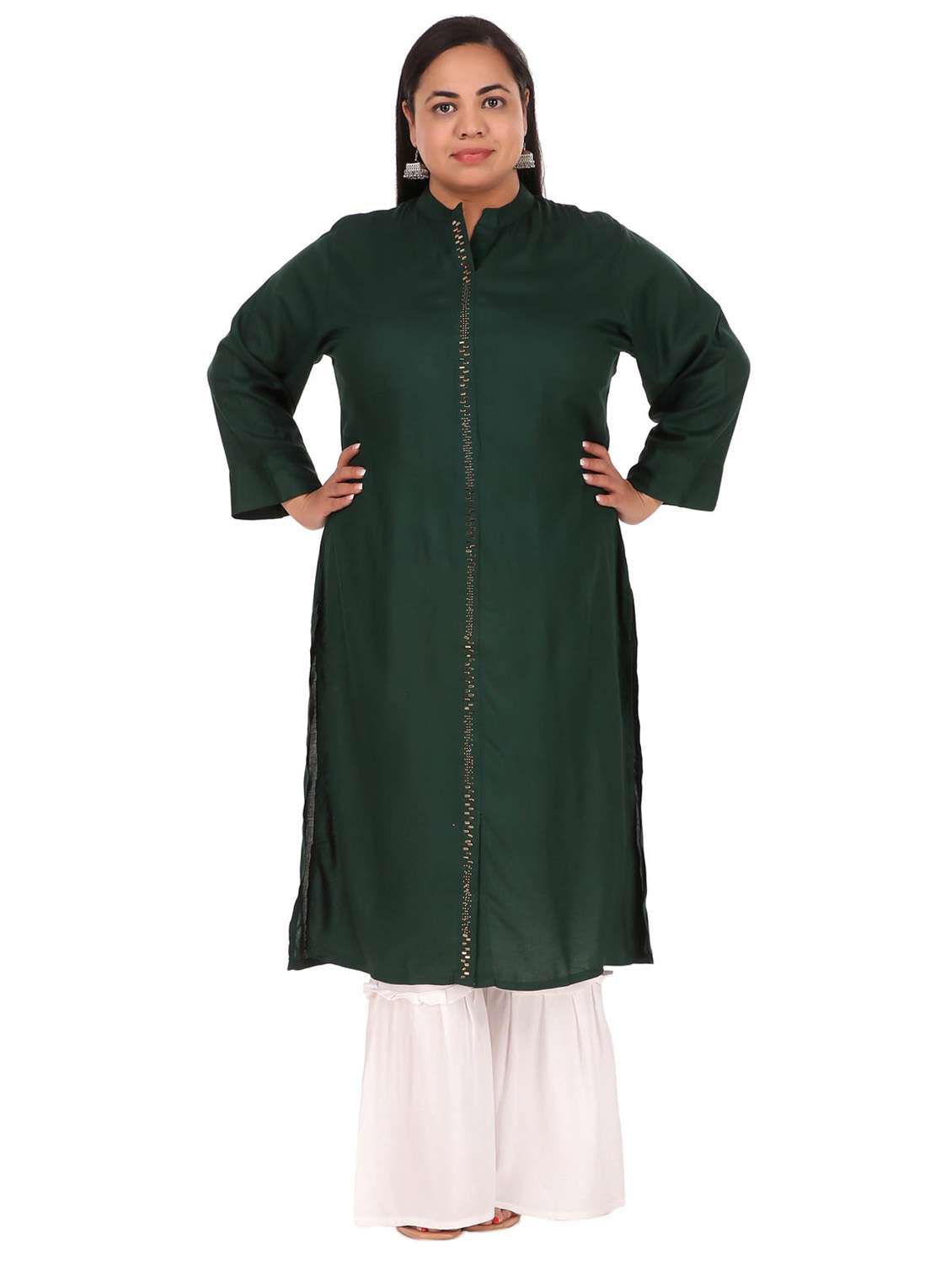 women solid straight kurta - 19408327 -  Zoom Image - 0
