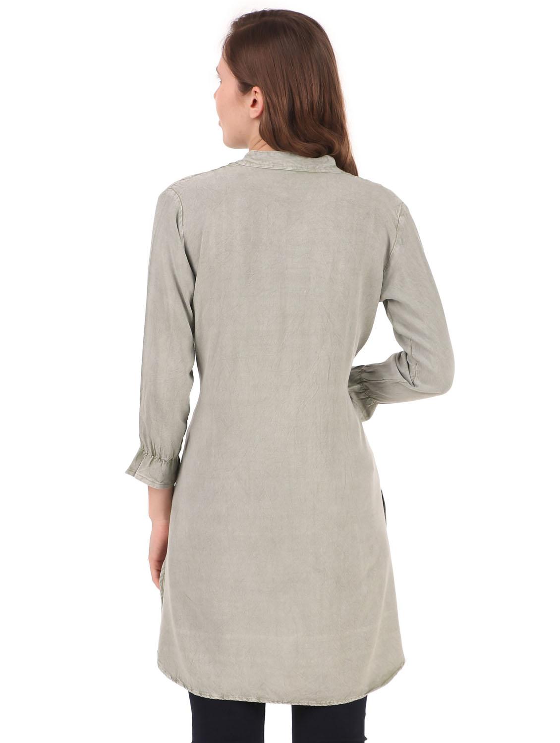 women solid straight kurta - 19408329 - Standard Image - 3