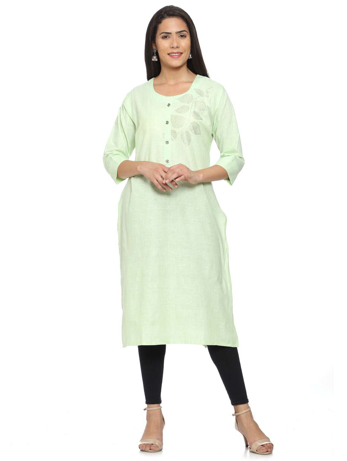 women printed straight kurta - 19408331 - Zoom Image - 0