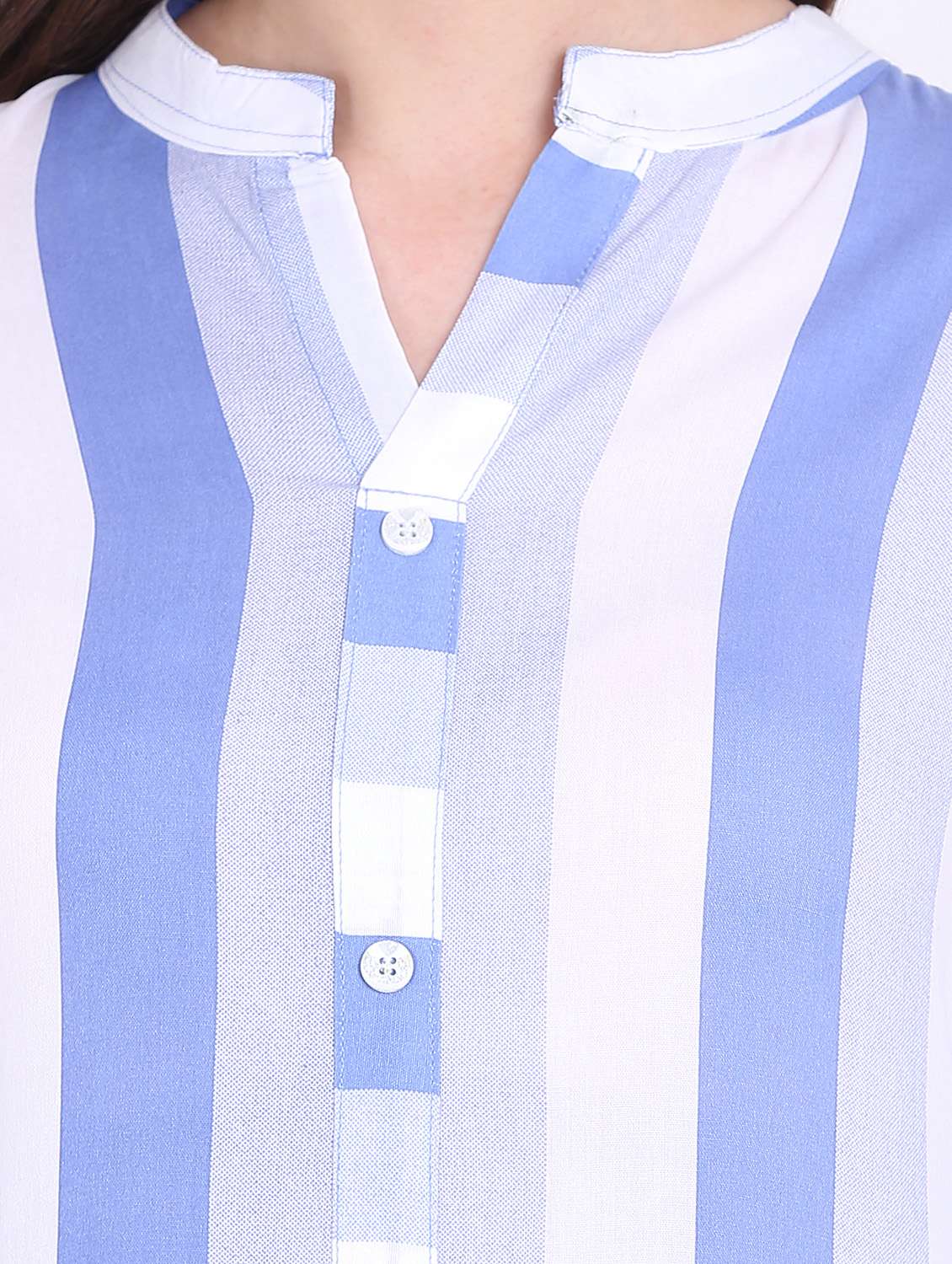 women striped straight kurta - 19408373 -  Standard Image - 3