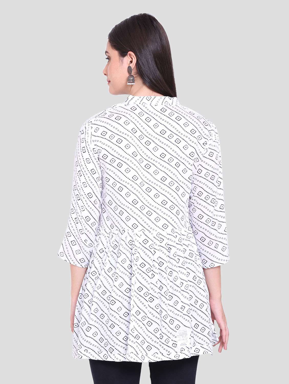 women printed straight kurta - 19408385 -  Standard Image - 3