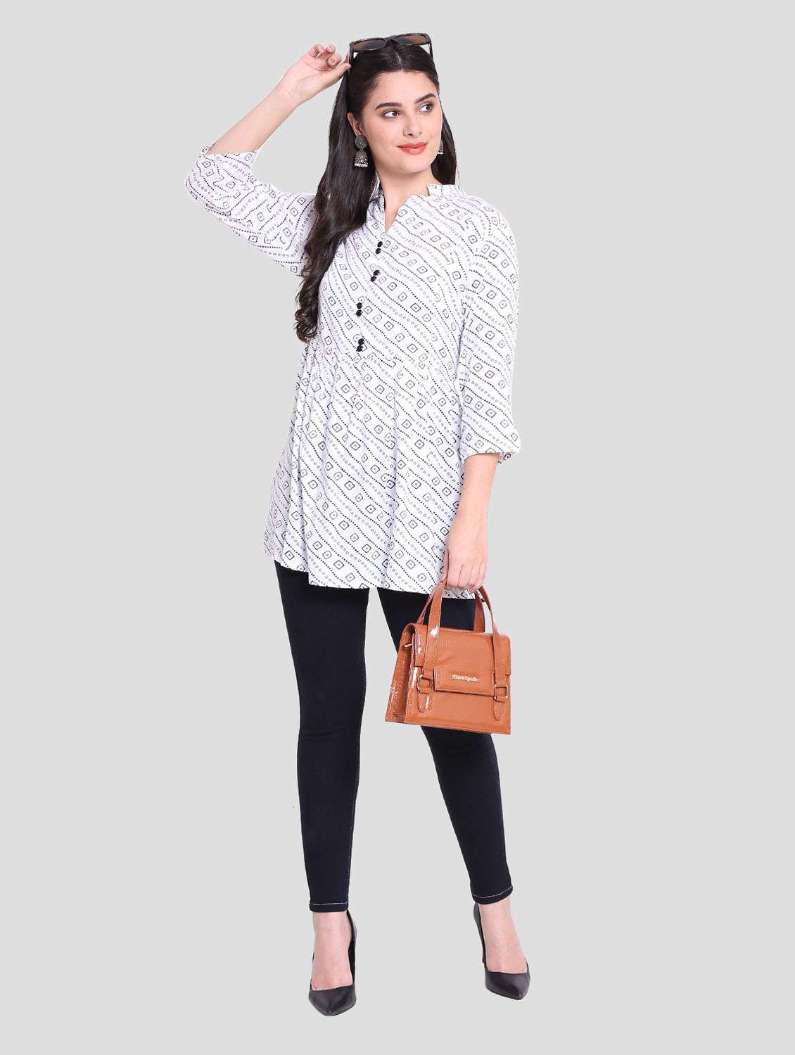 women printed straight kurta - 19408385 -  Standard Image - 5