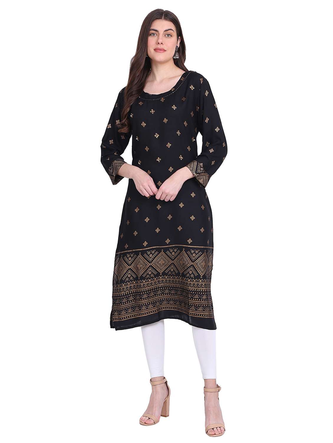 women printed a-line kurta - 19408472 - Zoom Image - 0