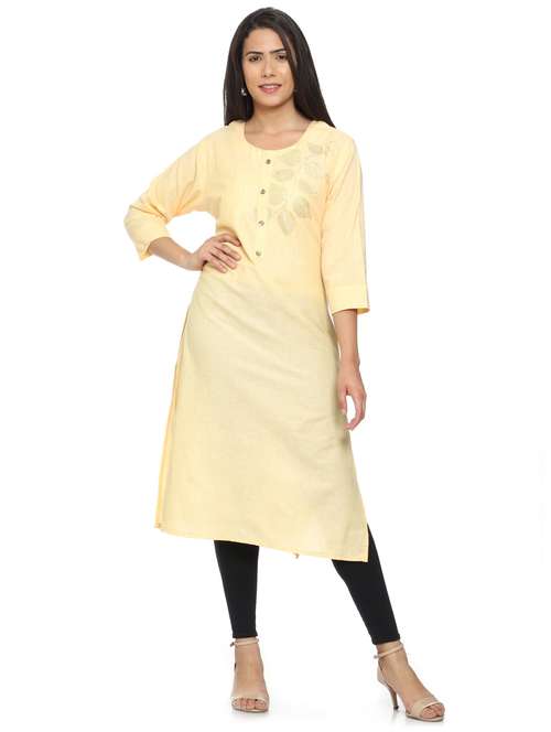 women printed straight kurta - 19408478 -  Standard Image - 0