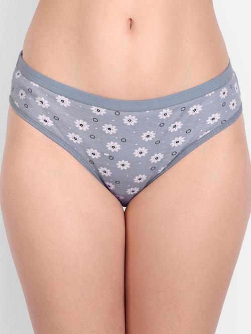 grey printed regular panty - 19408885 -  Standard Image - 0