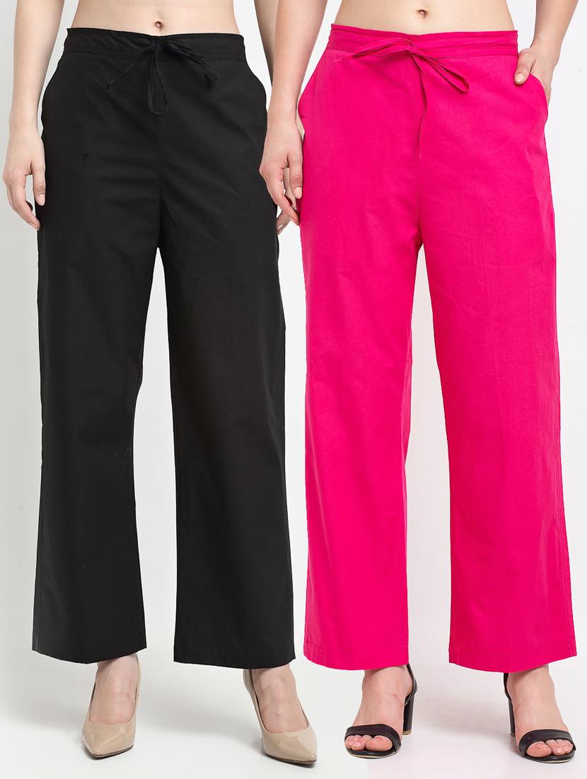 pack of 2 solid trousers - 19408983 -  Zoom Image - 0