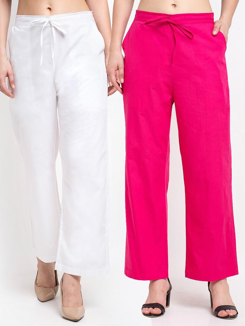 pack of 2 solid trousers - 19408992 -  Zoom Image - 0