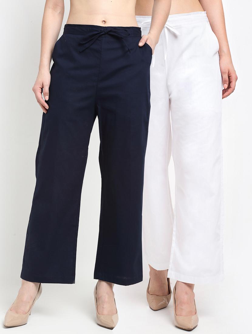 pack of 2 solid trousers - 19408995 -  Zoom Image - 0