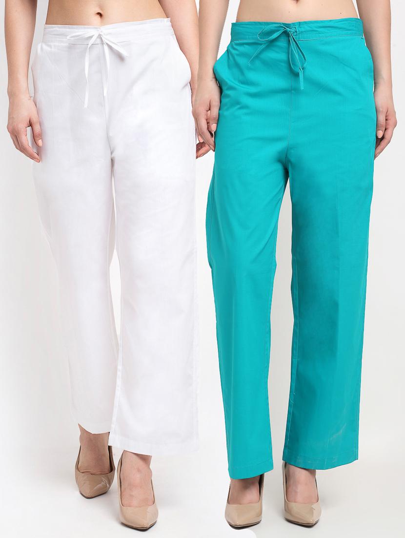 pack of 2 solid trousers - 19408996 -  Zoom Image - 0