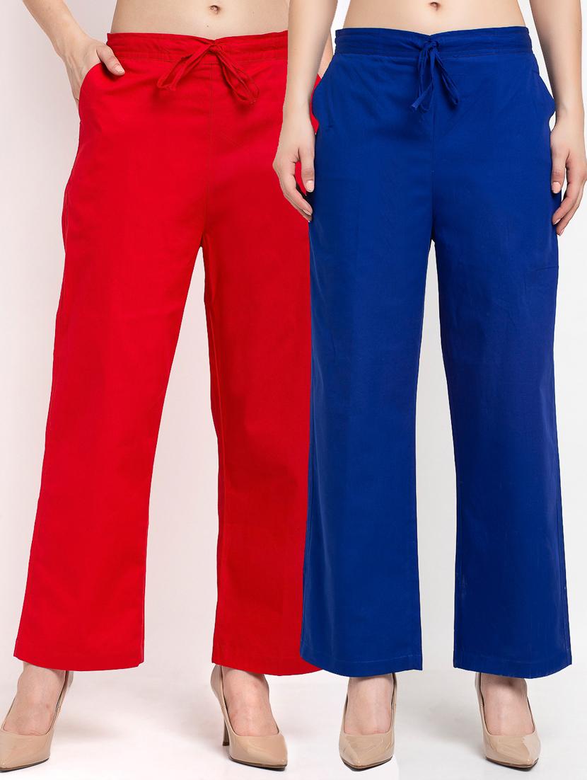 pack of 2 solid trousers - 19408999 -  Zoom Image - 0