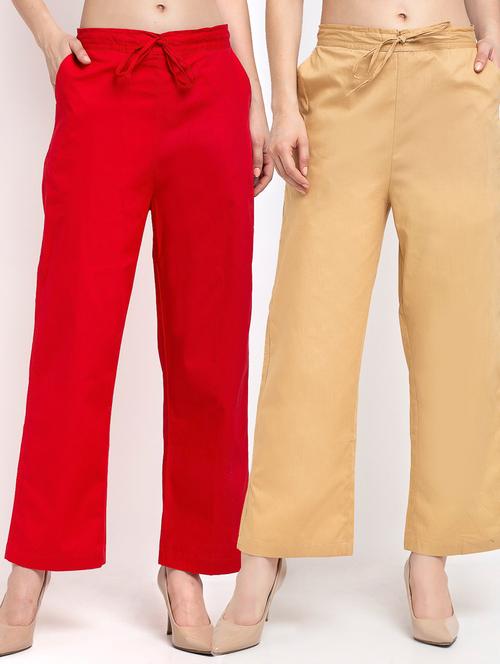 pack of 2 solid trousers - 19409001 -  Standard Image - 0