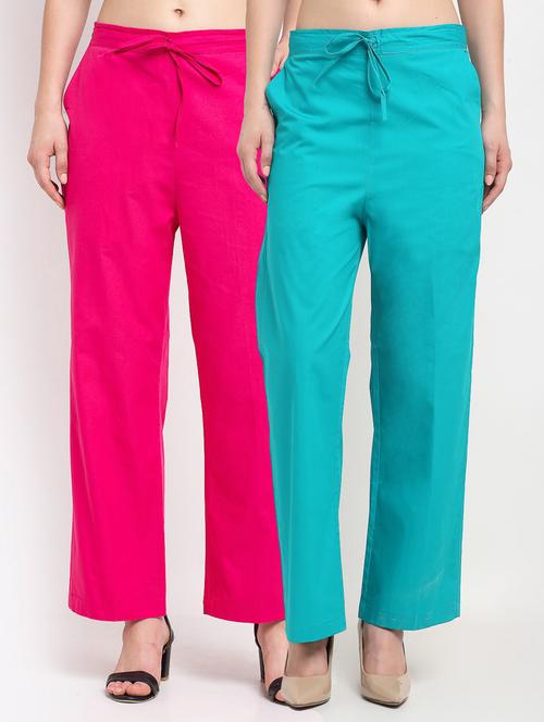 pack of 2 multi colored  trousers - 19409017 -  Standard Image - 0
