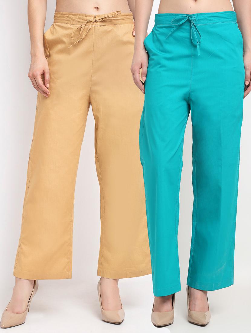 pack of 2 multi colored trousers - 19409022 -  Zoom Image - 0