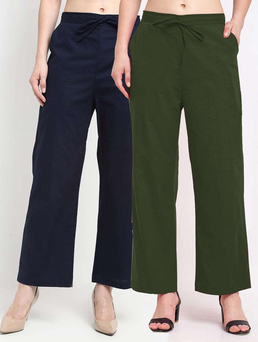 pack of 2 multi colored trousers - 19409031 -  Zoom Image - 0