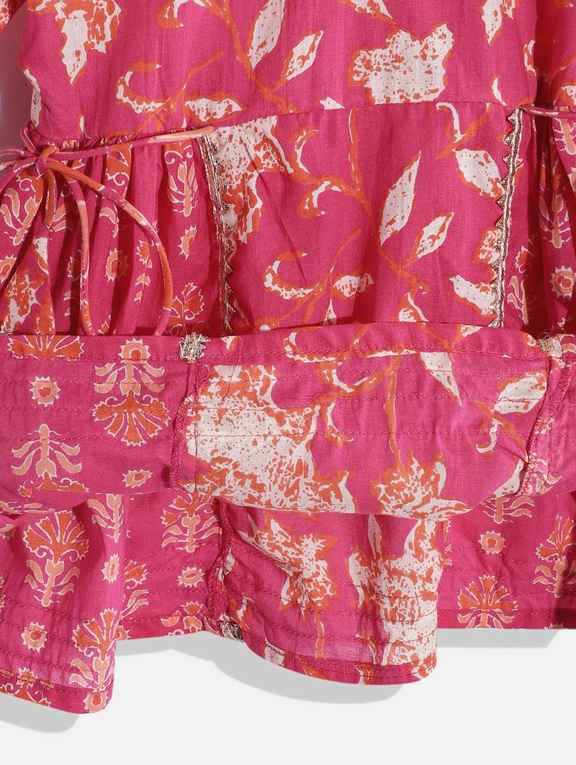 girls pink cotton suit set - 19409264 - Standard Image - 5